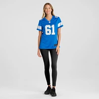 Women's Nike David Bada  Blue Detroit Lions Team Game Jersey