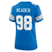 Women's Nike D.J. Reader  Blue Detroit Lions Team Game Jersey