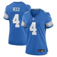 Maillot Nike D.J. Reed bleu pour femme des Lions de Détroit