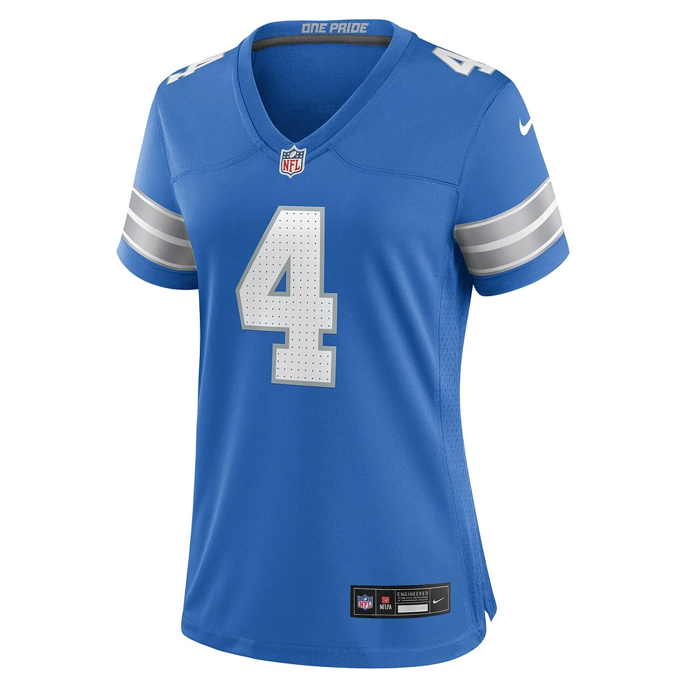 Maillot Nike D.J. Reed bleu pour femme des Lions de Détroit
