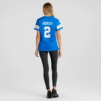 Maillot de match Nike Hendon Hooker bleu pour femme des Detroit Lions