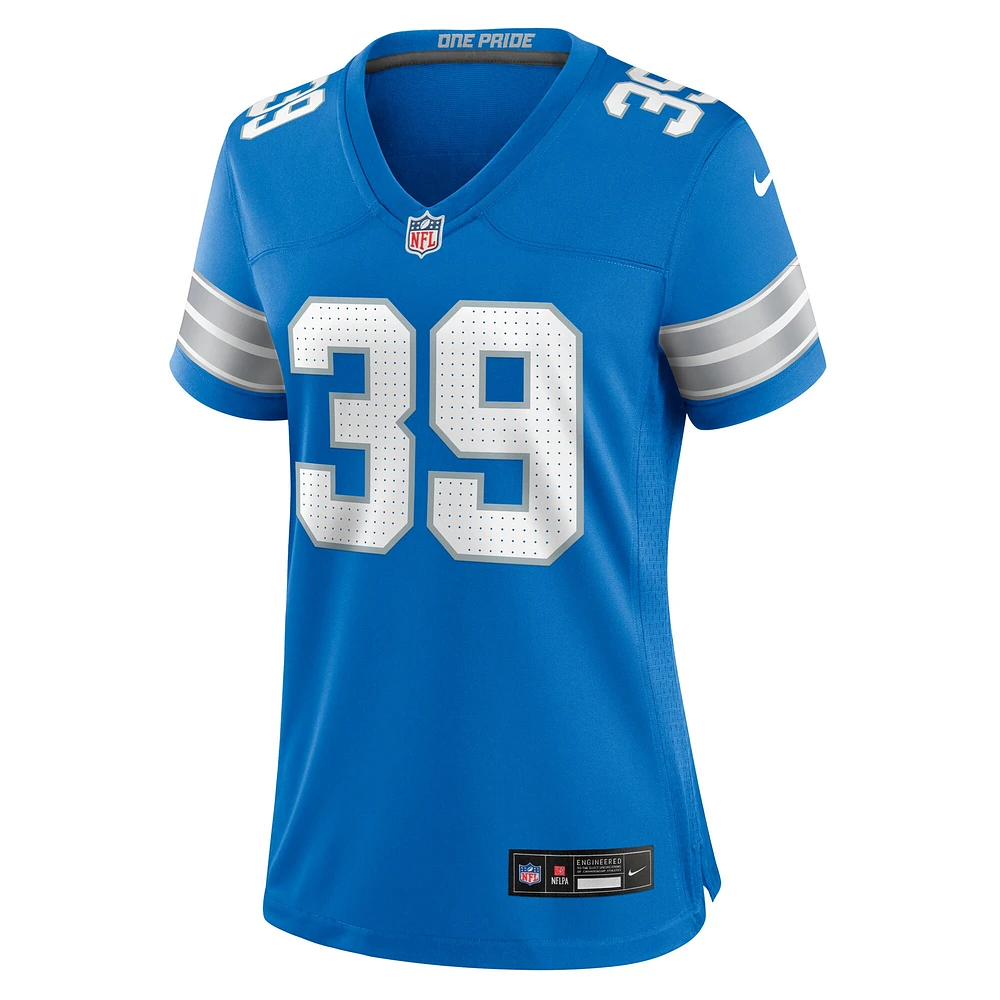 Women's Nike Jake Bates  Blue Detroit Lions Team Game Jersey