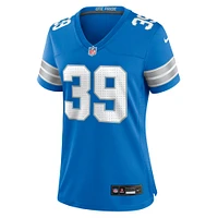 Women's Nike Jake Bates  Blue Detroit Lions Team Game Jersey