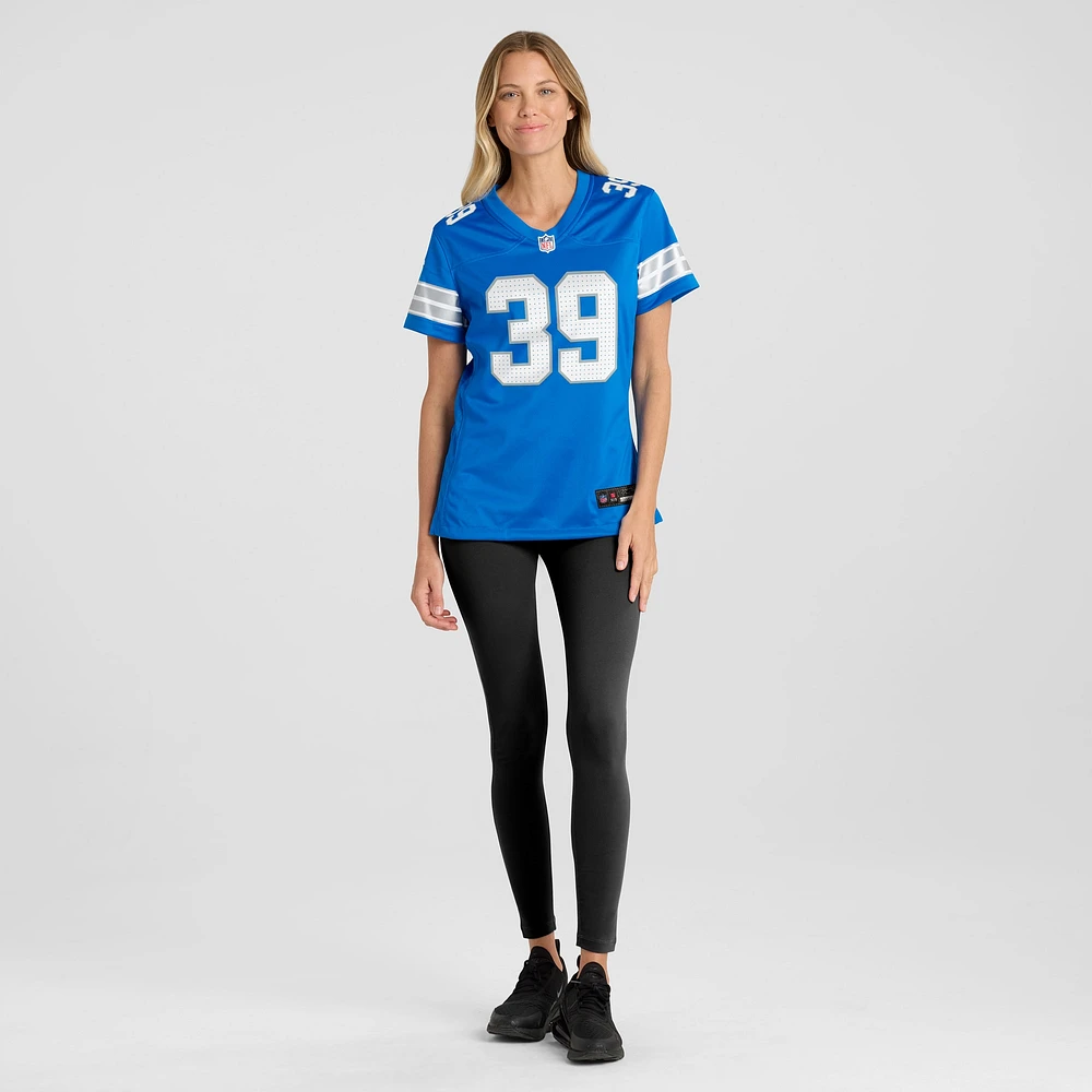 Women's Nike Jake Bates  Blue Detroit Lions Team Game Jersey
