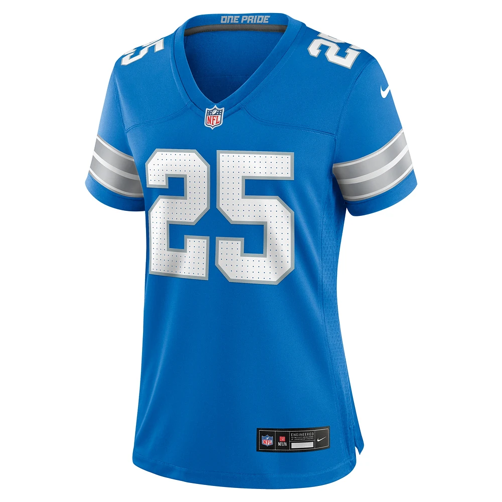 Women's Nike Jamal Adams  Blue Detroit Lions Team Game Jersey