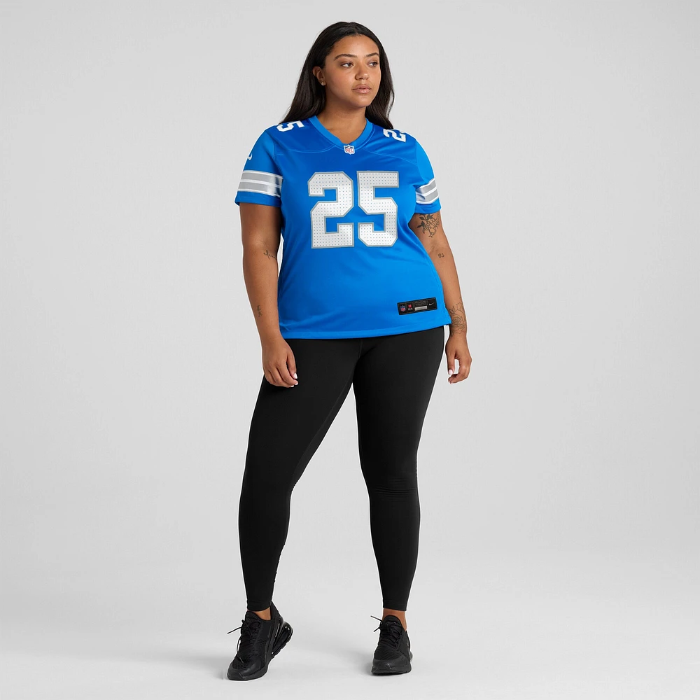 Women's Nike Jamal Adams  Blue Detroit Lions Team Game Jersey