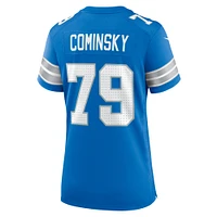 Women's Nike John Cominsky  Blue Detroit Lions Team Game Jersey