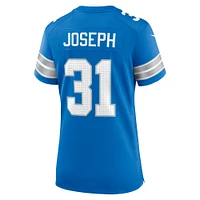Women's Nike Kerby Joseph  Blue Detroit Lions Team Game Jersey