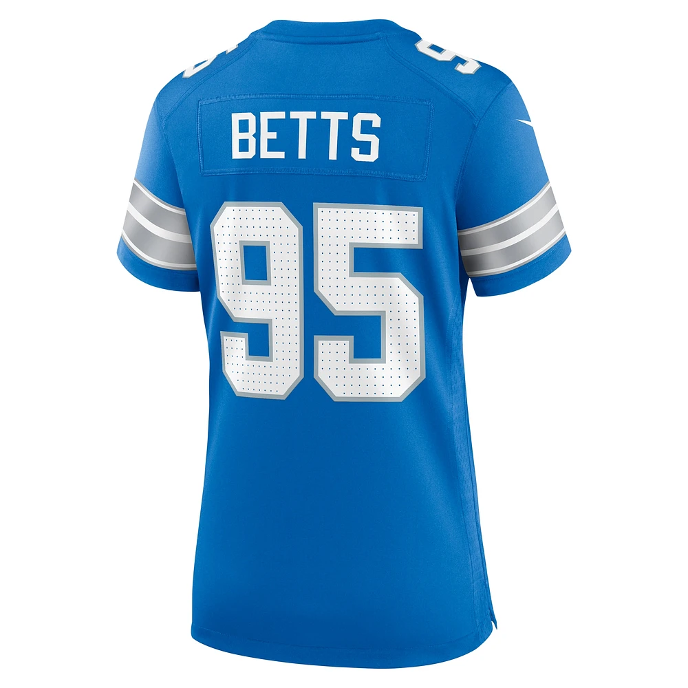 Women's Nike Mathieu Betts  Blue Detroit Lions Game Jersey