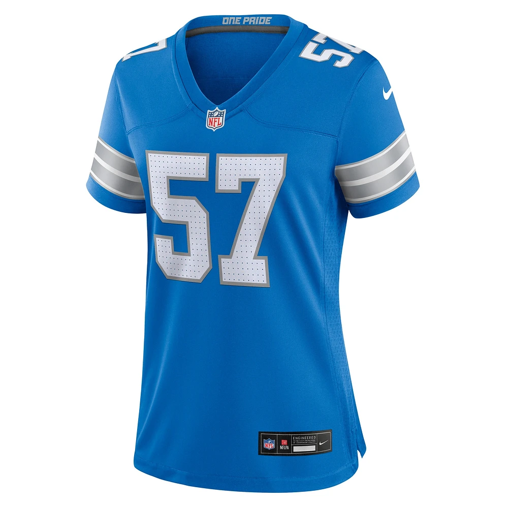 Women's Nike Nate Lynn  Blue Detroit Lions Game Jersey