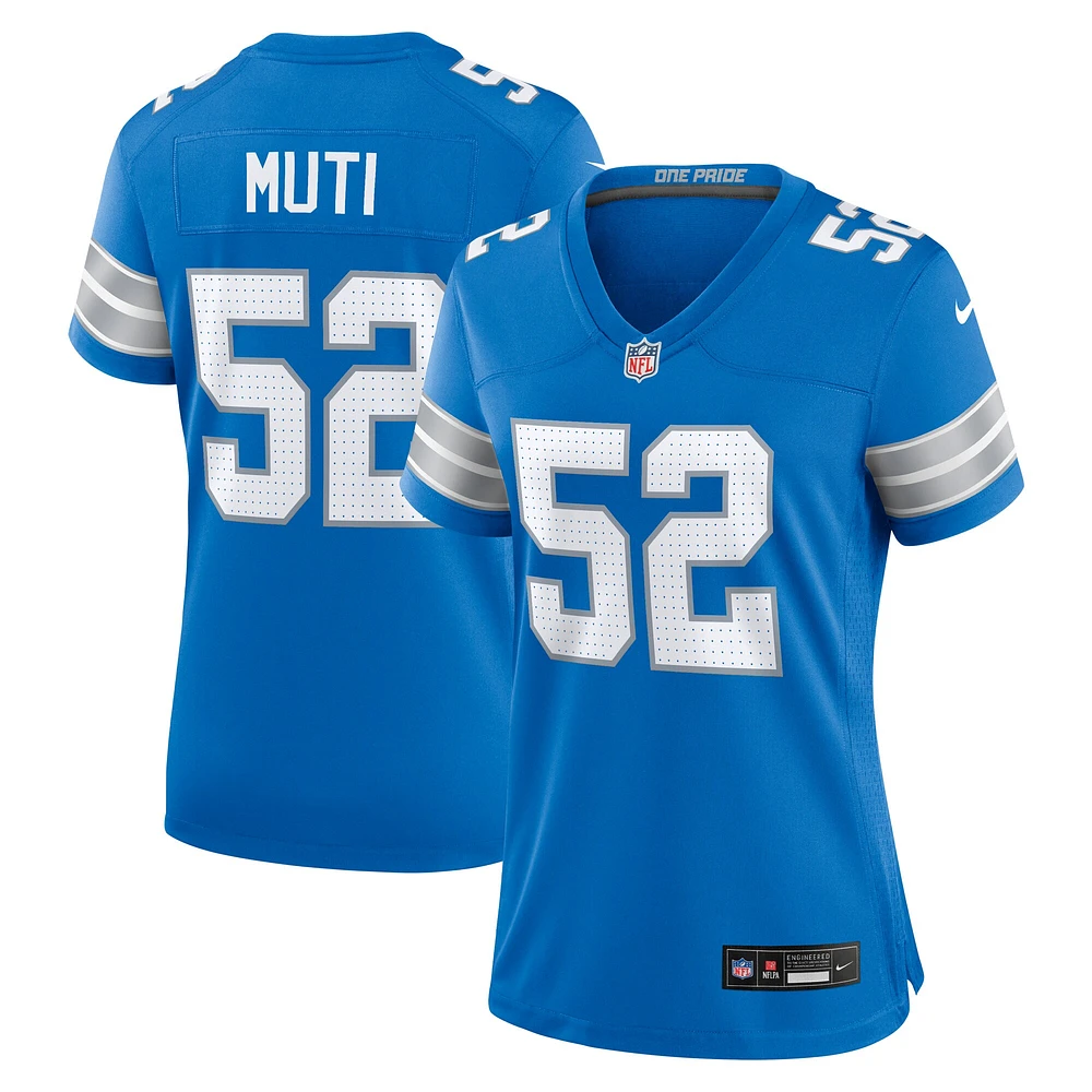 Women's Nike Netane Muti Blue Detroit Lions Game Jersey