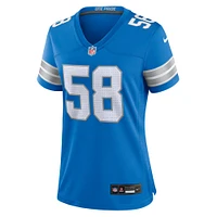 Maillot de match Nike Penei Sewell des Detroit Lions pour femme, bleu