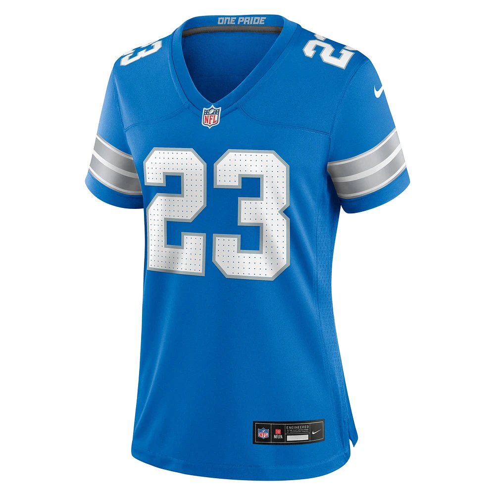 Women's Nike Rock Ya-Sin  Blue Detroit Lions Team Game Jersey