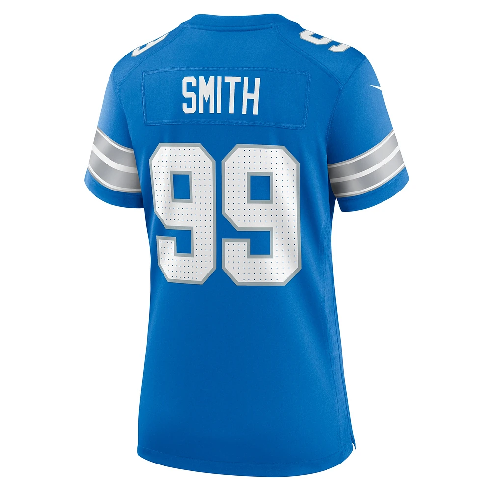 Maillot de match Nike Za'Darius Smith bleu pour femme des Detroit Lions