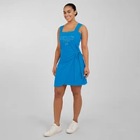 Women's WEAR by Erin Andrews  Blue Detroit Lions Wrap Dress