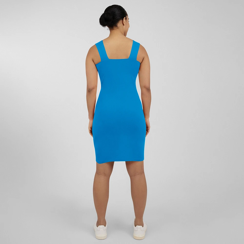Women's WEAR by Erin Andrews  Blue Detroit Lions Wrap Dress
