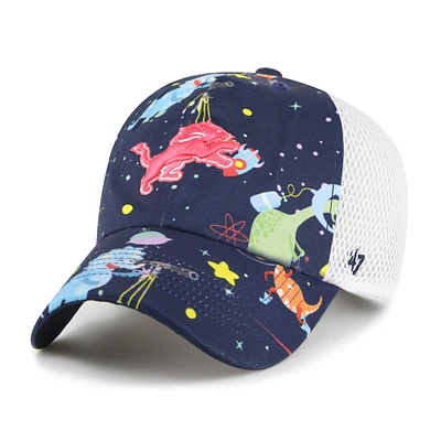 Casquette de camionneur ajustable Space Dino des Lions de Detroit de la marine Youth '47