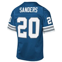 Maillot rétro bleu Mitchell & Ness Barry Sanders des Lions de Détroit 1996 pour jeunes