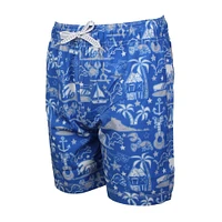 Maillot de bain bleu pour jeunes Wes & Willy Detroit Lions Luau