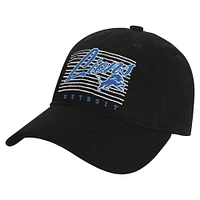 Youth Black Detroit Lions Retro Wooly Adjustable Hat