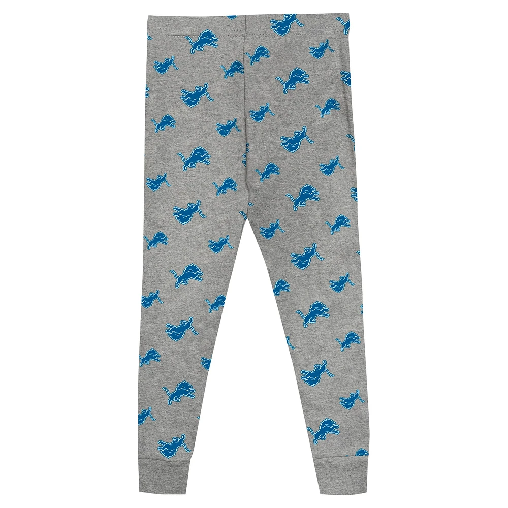 Youth Detroit Lions Long Sleeve T-Shirt and Pants Sleep Set