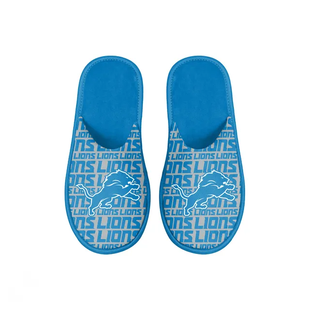 Youth FOCO Detroit Lions Colorblock Big Logo Legacy Slide Sandals