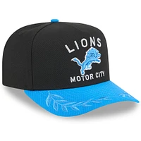 Youth New Era  Black/Blue Detroit Lions 2025 NFL Draft A-Frame 9FIFTY Snapback Hat