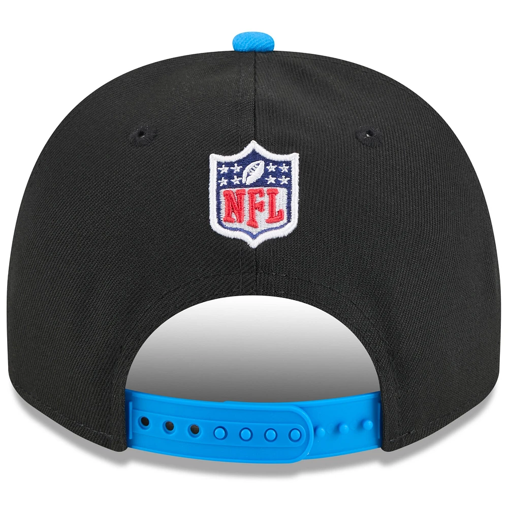 Youth New Era  Black/Blue Detroit Lions 2025 NFL Draft A-Frame 9FIFTY Snapback Hat