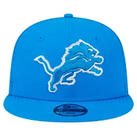 Casquette snapback Main Trucker Detroit Lions bleue New Era pour jeunes