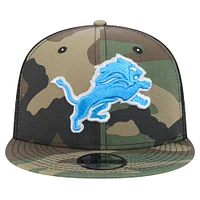 Casquette snapback 9FIFTY à motif camouflage Detroit Lions de New Era pour jeunes