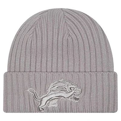 Youth New Era Gray Detroit Lions Color Pack Cuffed Knit Hat