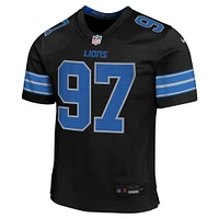 Youth Nike Aidan Hutchinson Black Detroit Lions Alternate Player Game Jersey