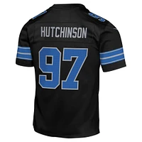 Maillot de jeu joueur remplaçant Nike Aidan Hutchinson pour jeunes des Lions Detroit noir