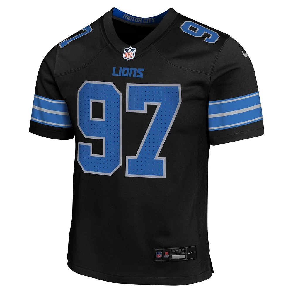 Youth Nike Aidan Hutchinson Black Detroit Lions Game Jersey