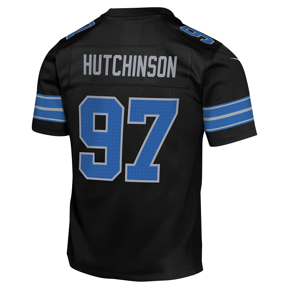 Youth Nike Aidan Hutchinson Black Detroit Lions Game Jersey