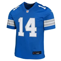 Maillot de match Nike Amon-Ra St. Brown Blue des Lions Détroit pour jeune