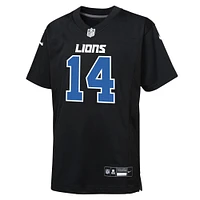 Maillot de jeu tendance Nike Amon-Ra St. Brown Carbon Black Detroit Lions pour jeunes