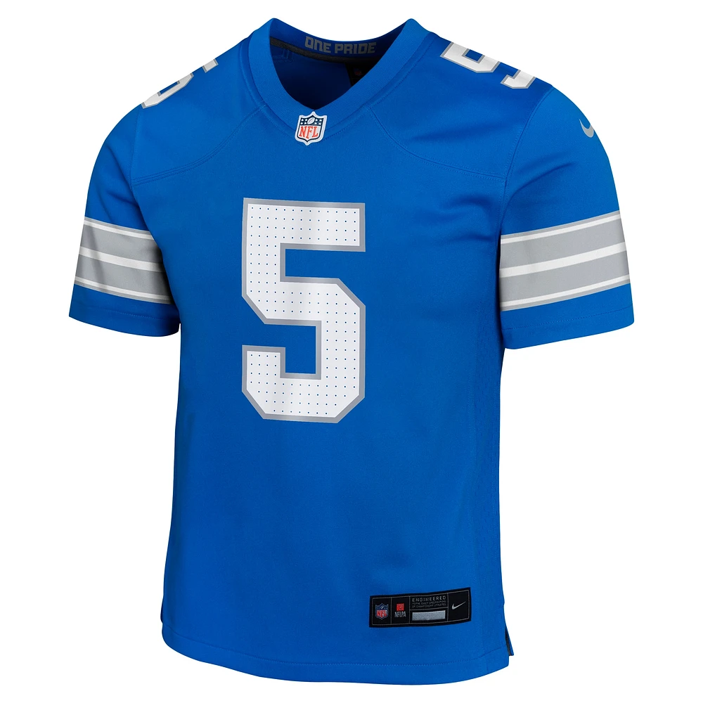 Youth Nike David Montgomery Blue Detroit Lions Game Jersey