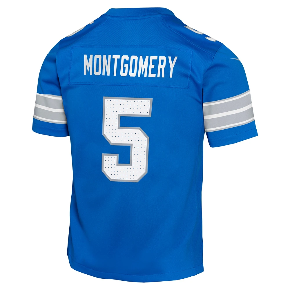 Youth Nike David Montgomery Blue Detroit Lions Game Jersey