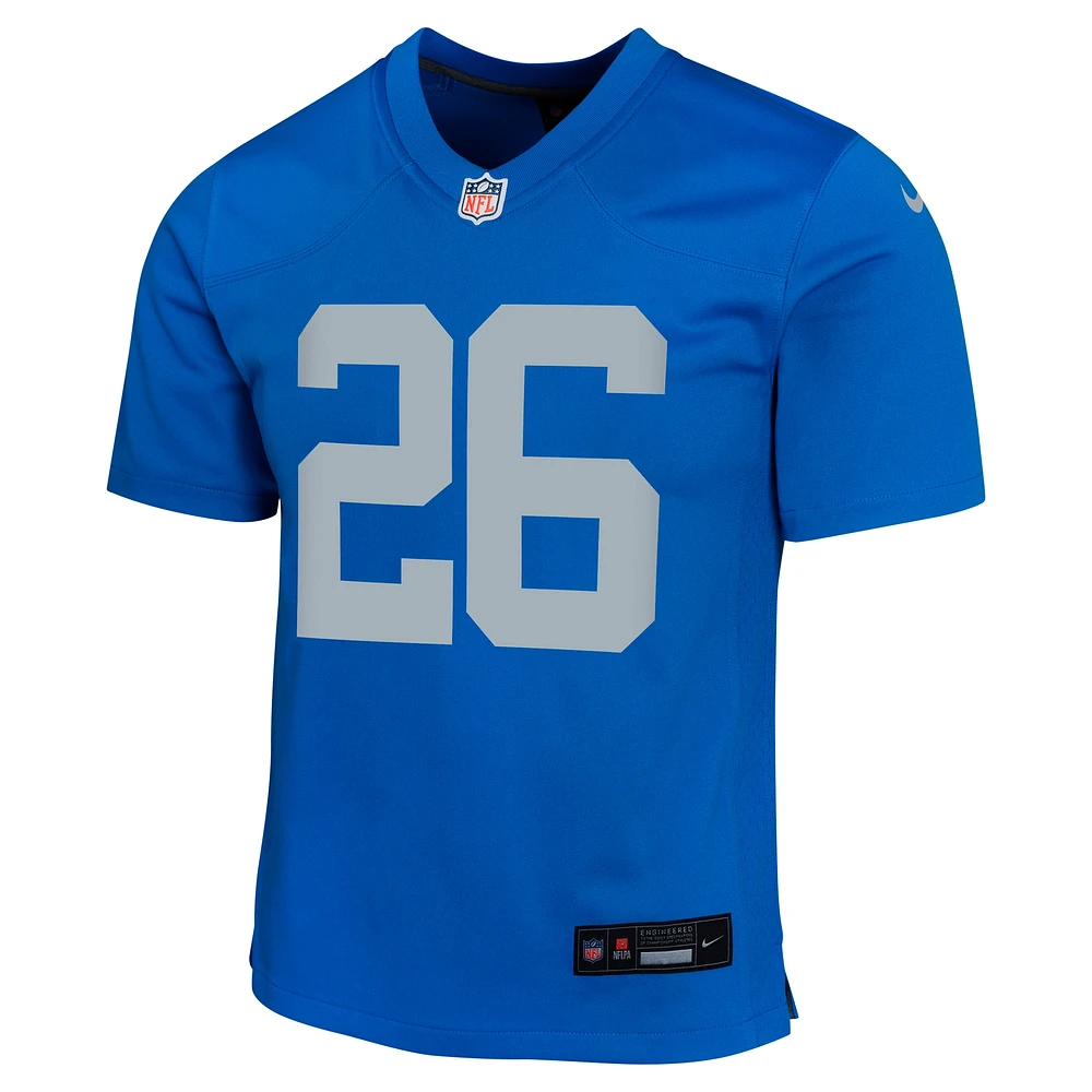 Youth Nike Jahmyr Gibbs  Blue Detroit Lions Alternate Game Jersey