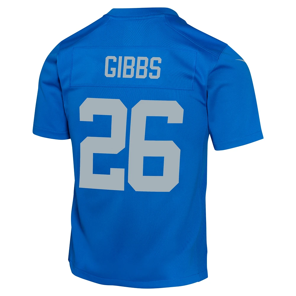 Youth Nike Jahmyr Gibbs  Blue Detroit Lions Alternate Game Jersey