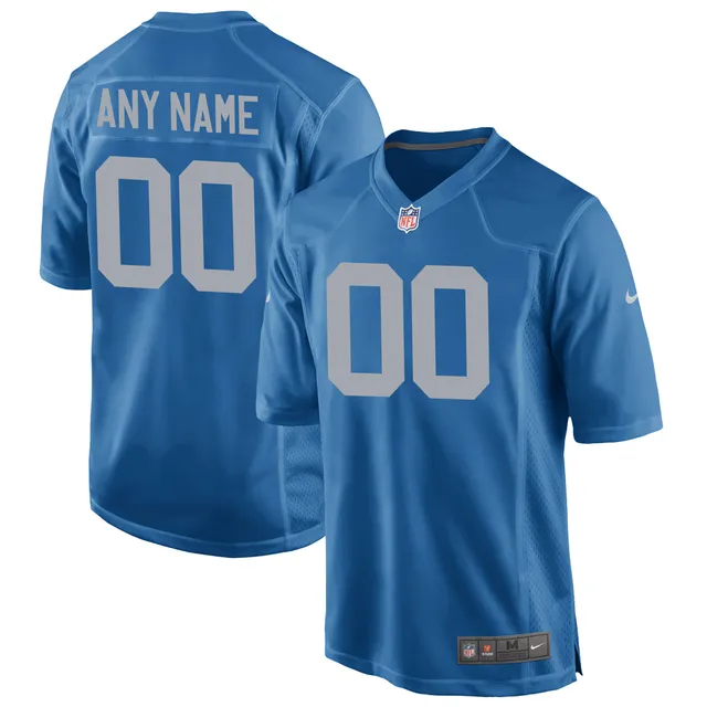 Men's Nike Malcolm Rodriguez Blue Detroit Lions Player Game Jersey