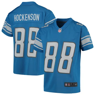 Men's Nike Malcolm Rodriguez Blue Detroit Lions Player Game Jersey