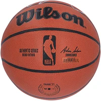 Réplique de ballon de basket Wilson signée par Dennis Rodman et Isiah Thomas des Detroit Pistons