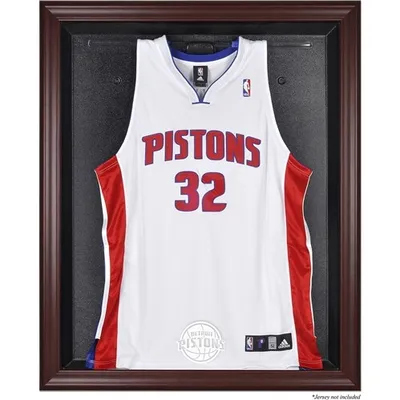 Detroit Pistons Fanatics Authentic (2005-2017) Mahogany Framed Team Logo Jersey Display Case