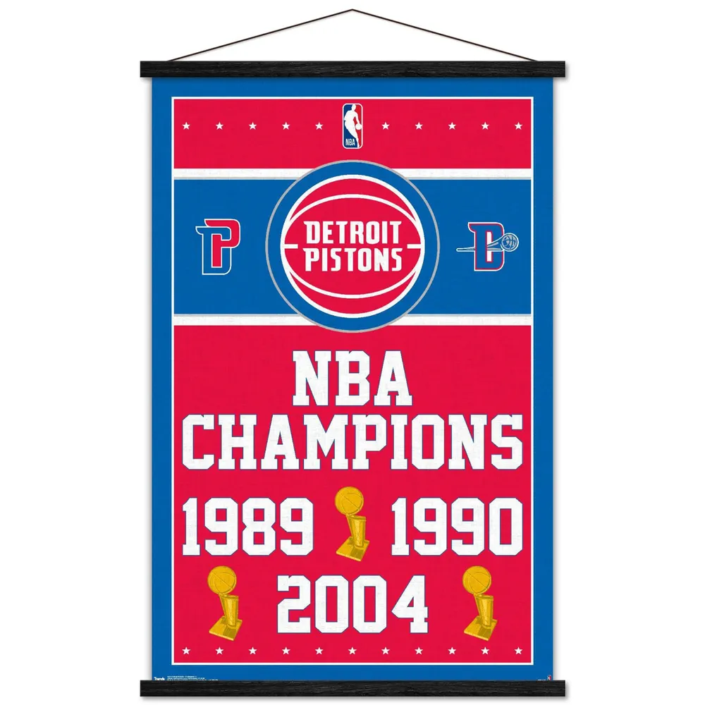 Detroit Pistons Fanatics 3-Time NBA Finals Champions 12 Replica Larry  O'Brien Trophy with Sublimated Plate