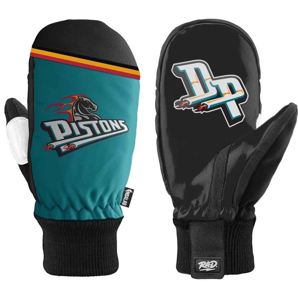 Detroit Pistons Classic Snow Mittens