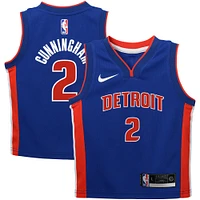 Maillot de joueur Swingman Nike Cade Cunningham bleu Detroit Pistons pour bébé - Édition Icon