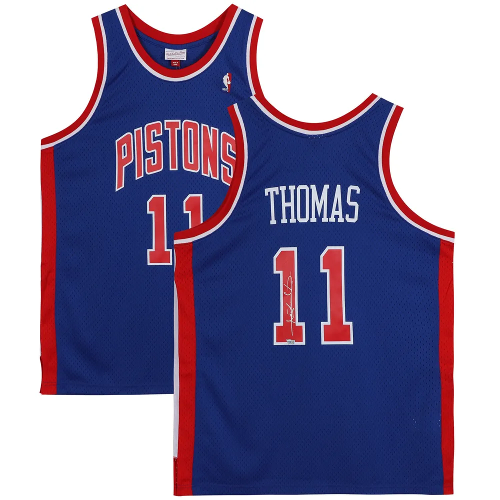 Lids Isiah Thomas Detroit Pistons Fanatics Authentic Autographed Blue  Mitchell and Ness Hardwood Classic Swingman Jersey