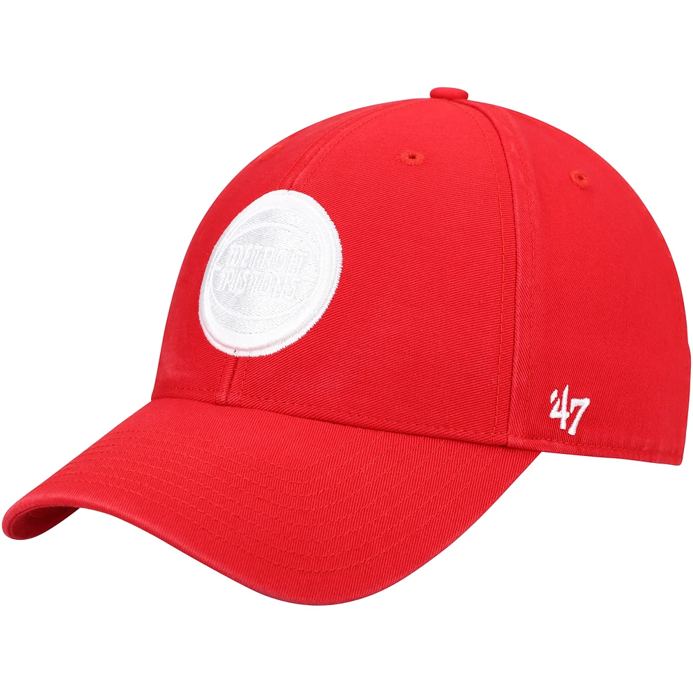 Casquette réglable MVP Legend des Detroit Pistons '47 rouge pour homme